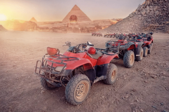 Pyramides de Gizeh : safari d’une heure en quad dans le désert